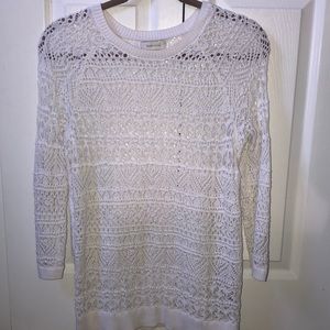 Crochet knit sweater